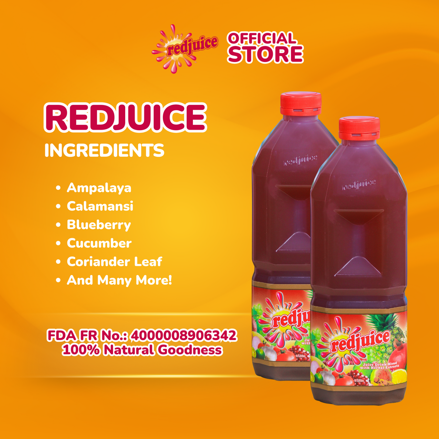 BOX AND BUNDLE (4 Bottles) - Redjuice (2L)