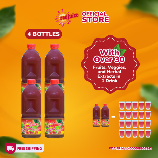BOX AND BUNDLE (4 Bottles) - Redjuice (2L)